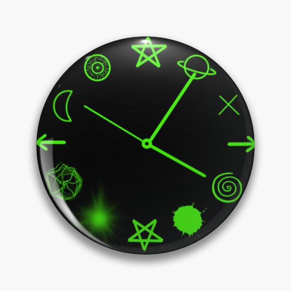 Item preview, Uranium Green Glow Clock designed and sold by Shadow Sheep Designs .