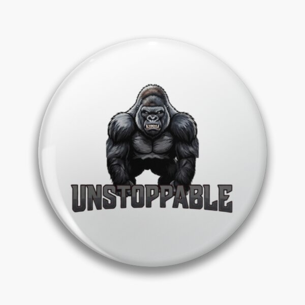 Item preview, Unstoppable Gorilla Typography Tee designed and sold by TripleVertex-1.
