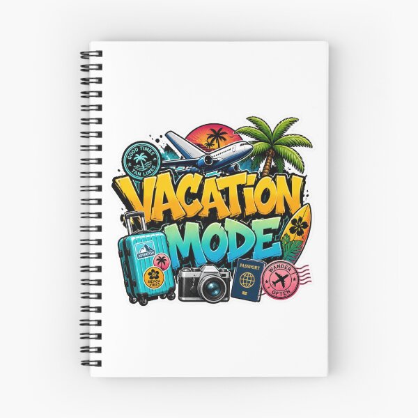 Item preview, VACATION MODE Sticker | Tropical Summer Graffiti Art | Colorful Travel Aesthetic Vinyl Decal | Beach Lover Gift designed and sold by Stylestickers55.