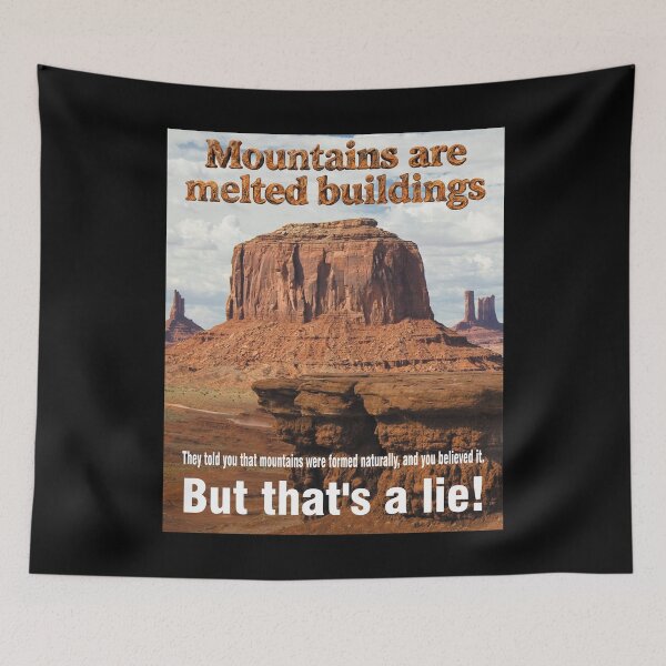 Item preview, Mountains are melted buildings_1D designed and sold by ART-OF-ORION.