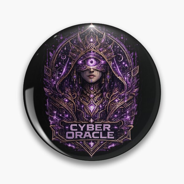 Item preview, Cyber Oracle | Futuristic Mystic Emblem designed and sold by PutridDoom.
