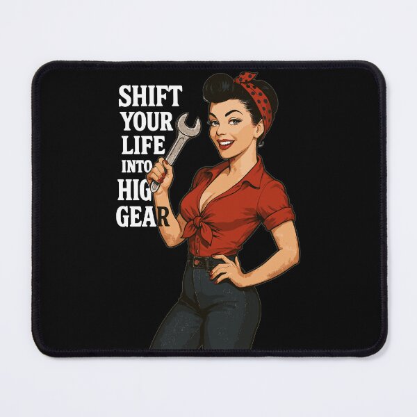 Item preview, Pin-up Girl Car Mechanic: Shift Your Life designed and sold by Pineapple-Tree.