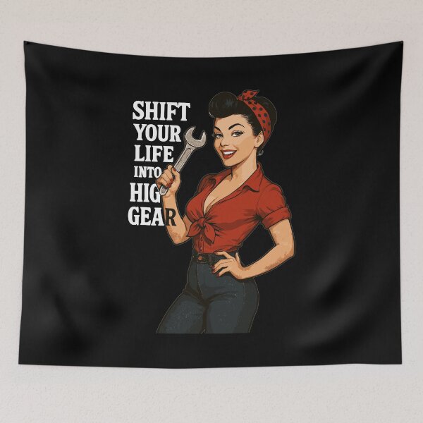 Item preview, Pin-up Girl Car Mechanic: Shift Your Life designed and sold by Pineapple-Tree.
