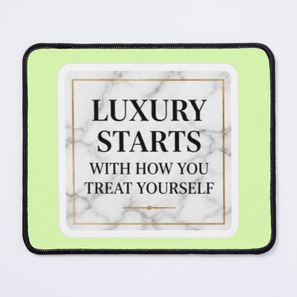 Item preview, Luxury Starts With How You Treat Yourself Gold Marble - Quote Sticker designed and sold by Scro-Ciob-Shop.