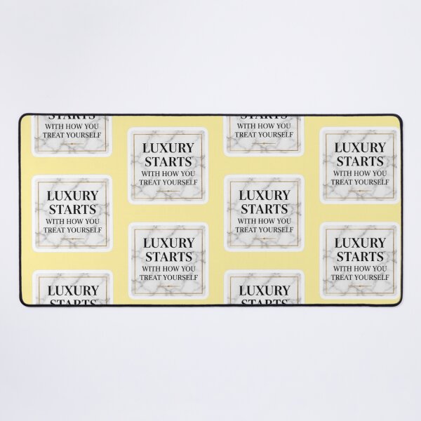 Item preview, Luxury Starts With How You Treat Yourself Gold Marble - Quote Sticker designed and sold by Scro-Ciob-Shop.