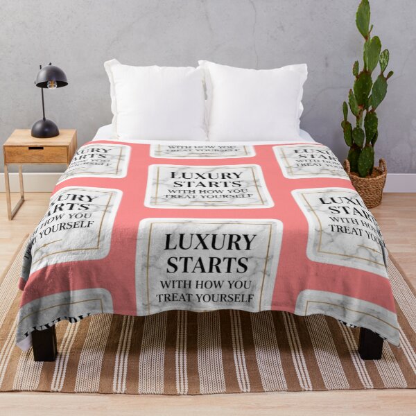 Item preview, Luxury Starts With How You Treat Yourself Gold Marble - Quote Sticker designed and sold by Scro-Ciob-Shop.
