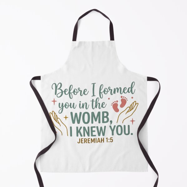 Item preview, Before I formed you in the womb, I knew you - Jeremiah 1:5 Baby Footprints Faith Graphic designed and sold by Faithloveshop.
