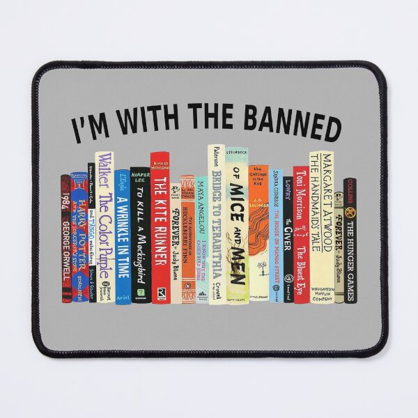 Item preview, I'm With The Banned Books designed and sold by TabbyCatXIII.