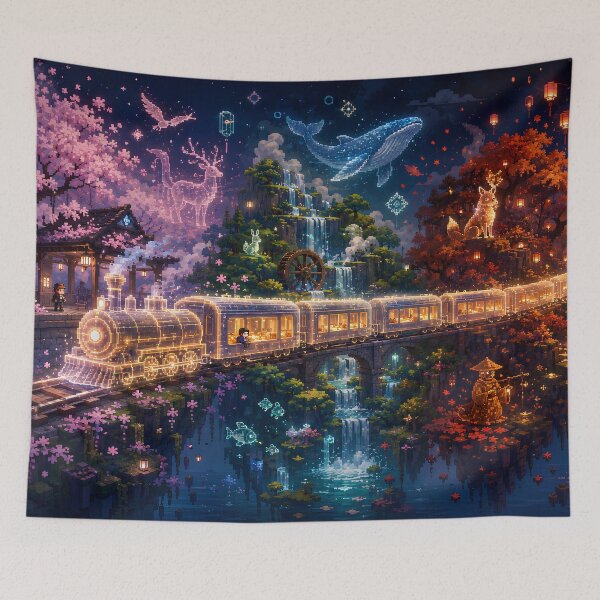 Item preview, Celestial Express Through the Four Seasons designed and sold by pixelpopplanet.