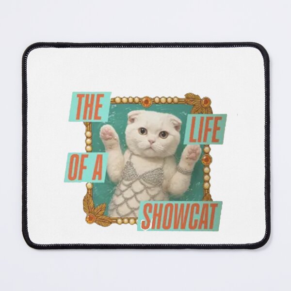 Item preview, The Life of a Show cat – Vintage Cat with Sunglasses and Feather Crown designed and sold by Gbriel3.