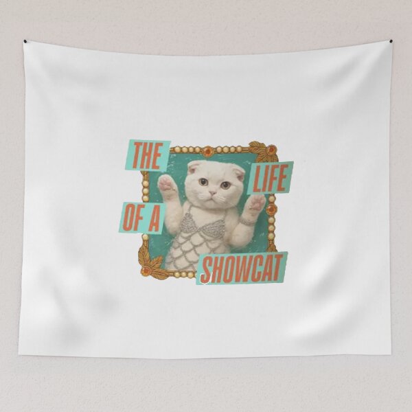 Item preview, The Life of a Show cat – Vintage Cat with Sunglasses and Feather Crown designed and sold by Gbriel3.