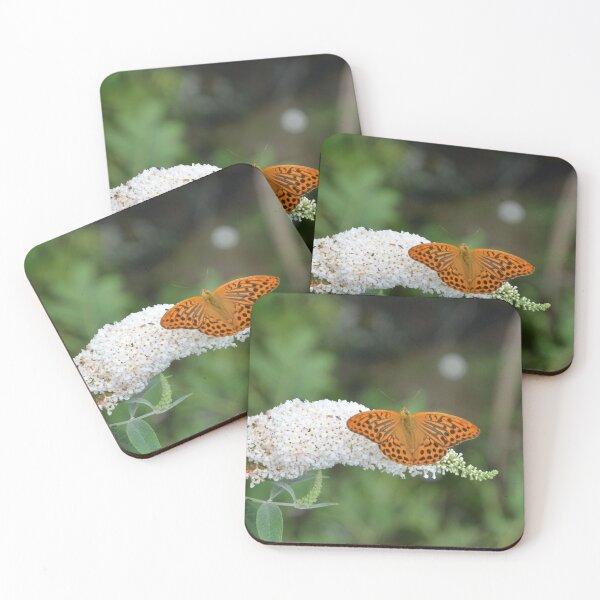 Item preview, Orange Fritillary Butterfly on Butterfly Bush 2 designed and sold by MiraNadaPrints.