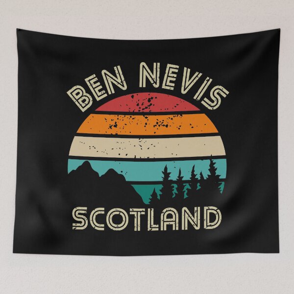 Item preview, Ben Nevis Scotland Retro Vintage Sunset designed and sold by ForzaDesigns.