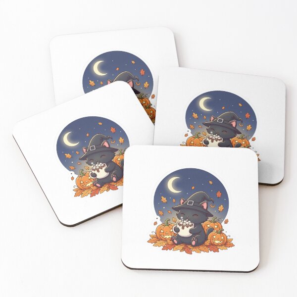 Item preview, Cute Ghost With Cat | Cozy Halloween Library designed and sold by FatmaAhmed90.