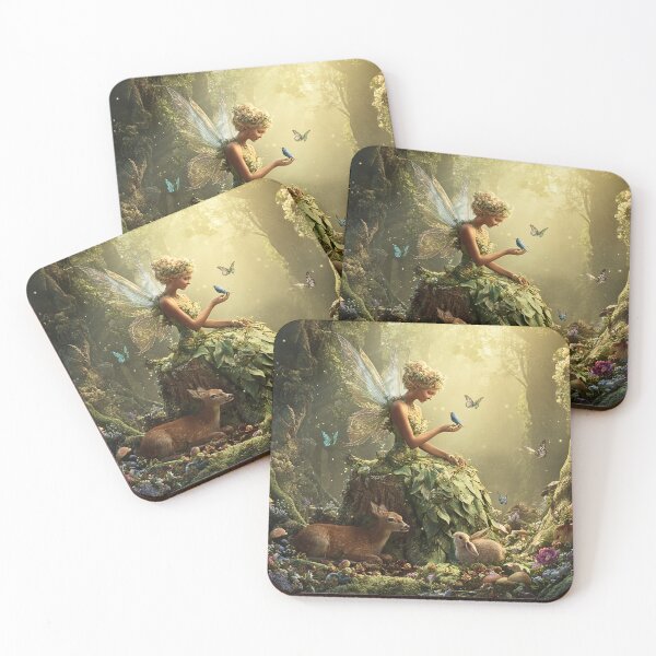 Item preview, Enchanted Forest Fairy Animal Friends designed and sold by Storybook Botanica.