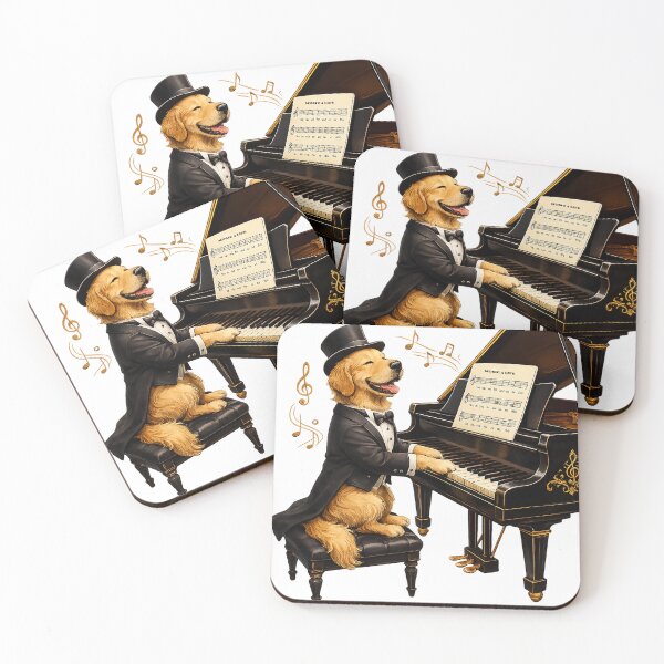 Item preview, Elegant Piano Playing Golden Retriever designed and sold by say_li03.