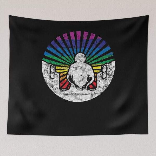 Item preview, Sunburst DJ DeeJays Clubbing Turntables Music RAINBOW designed and sold by KNUXX Shop.