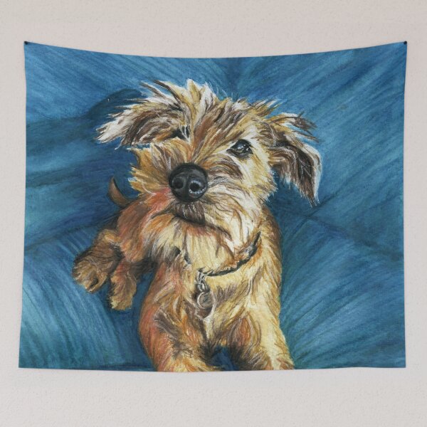 Item preview, Ruby the Irish Terrier designed and sold by LymphomaLass.