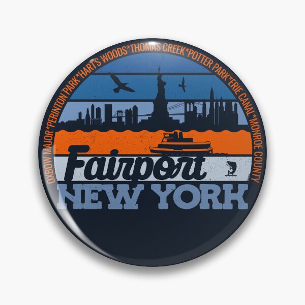 Item preview, Fairport New York Sunset Retro Vintage Local Pride Logo designed and sold by CRHPOD20.