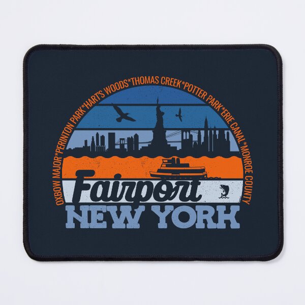 Item preview, Fairport New York Sunset Retro Vintage Local Pride Logo designed and sold by CRHPOD20.