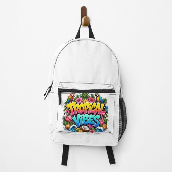 Item preview, TROPICAL VIBES Graffiti Sticker PNG | Colorful Summer Paradise Art | Beach Vacation Vinyl Decal for Laptop, Journal & Water Bottle designed and sold by Stylestickers55.