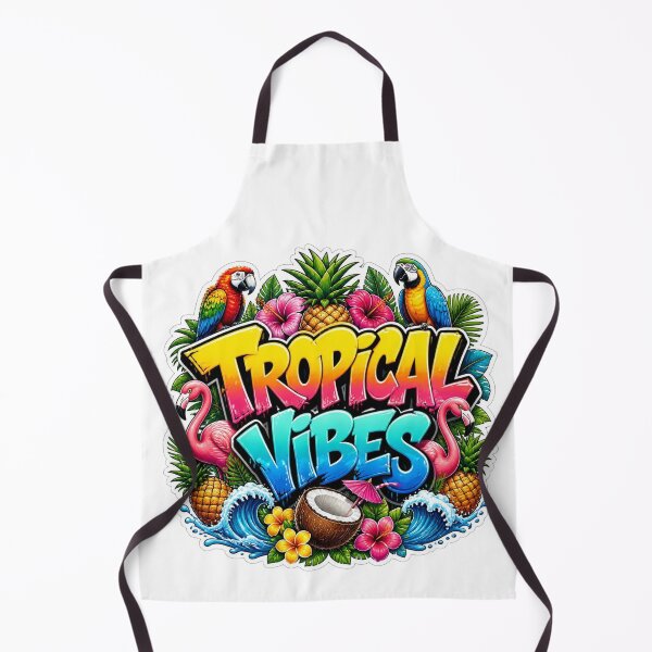 Item preview, TROPICAL VIBES Graffiti Sticker PNG | Colorful Summer Paradise Art | Beach Vacation Vinyl Decal for Laptop, Journal & Water Bottle designed and sold by Stylestickers55.