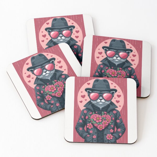 Item preview, Cat in love, detective disguise designed and sold by Mianku | Für das Leben.