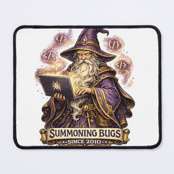 Item preview, Summoning Bugs Since 2010 Wizard Programmer – Funny Coding Developer Gift designed and sold by SanaCreation13.