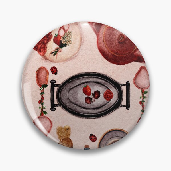 Item preview, Cozy Strawberry Tea Wall Art designed and sold by Monica Laipple.