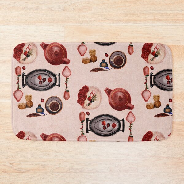 Item preview, Cozy Strawberry Tea Wall Art designed and sold by Monica Laipple.