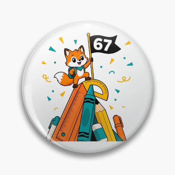 Item preview, 67 Days of School Fox Kawaii School Celebration designed and sold by chattsuede.