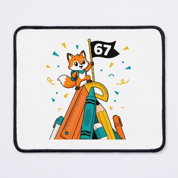 Item preview, 67 Days of School Fox Kawaii School Celebration designed and sold by chattsuede.