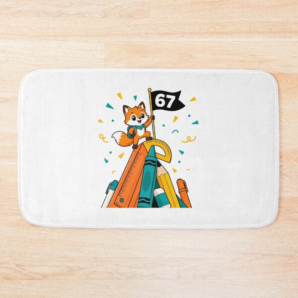 Item preview, 67 Days of School Fox Kawaii School Celebration designed and sold by chattsuede.