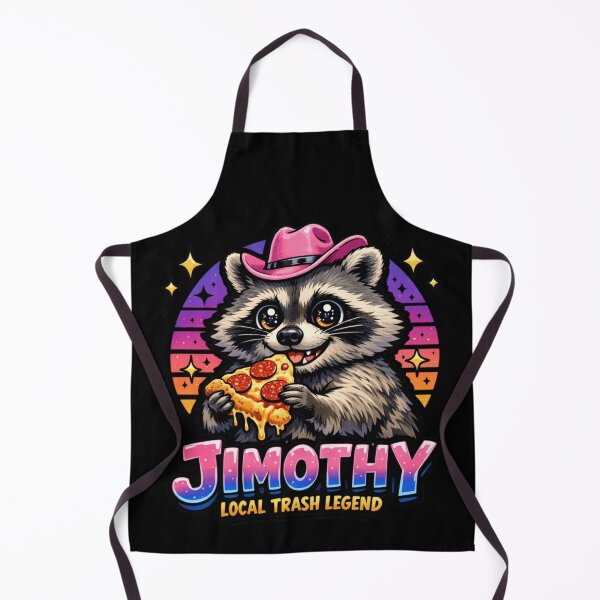 Item preview, Jimothy Local Trash Legend Funny Raccoon Pink Cowboy Hat Pizza Meme designed and sold by WillCraftx.
