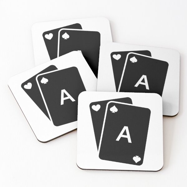 Item preview, Royal Flush Poker Vintage: Ace of Spades Casino Silhouette and All In Gambling Quotes Poster designed and sold by benja-08.