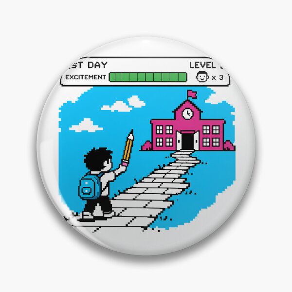 Item preview, 8-Bit Gamer Back to School Excitement Level Up designed and sold by chattsuede.