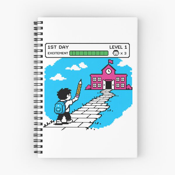Item preview, 8-Bit Gamer Back to School Excitement Level Up designed and sold by chattsuede.
