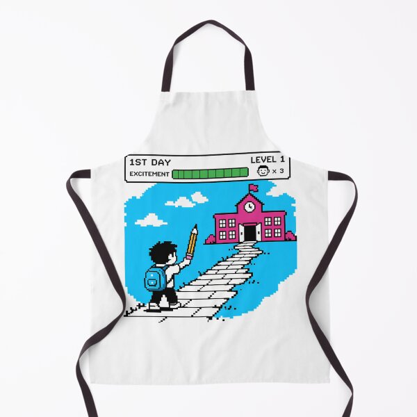 Item preview, 8-Bit Gamer Back to School Excitement Level Up designed and sold by chattsuede.