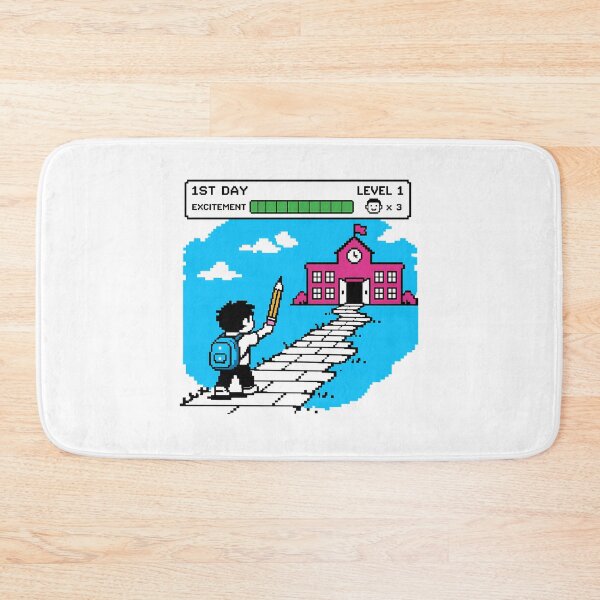 Item preview, 8-Bit Gamer Back to School Excitement Level Up designed and sold by chattsuede.