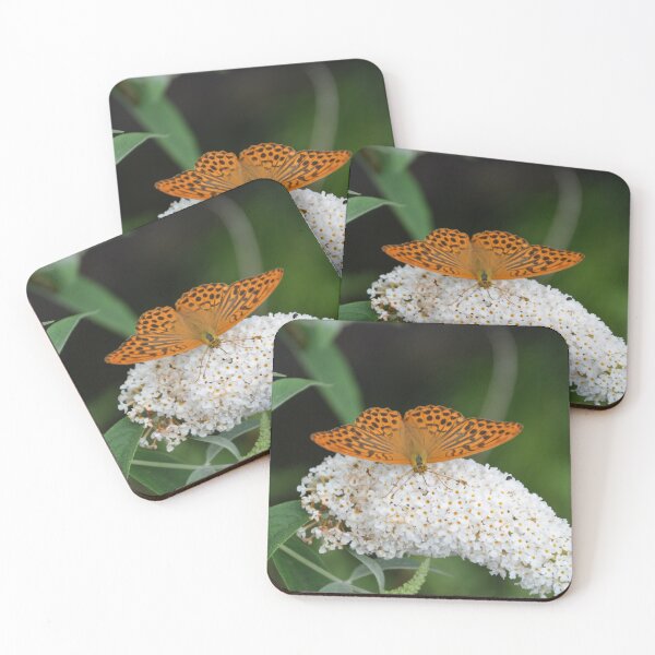 Item preview, Orange Fritillary Butterfly on Butterfly Bush 3 designed and sold by MiraNadaPrints.