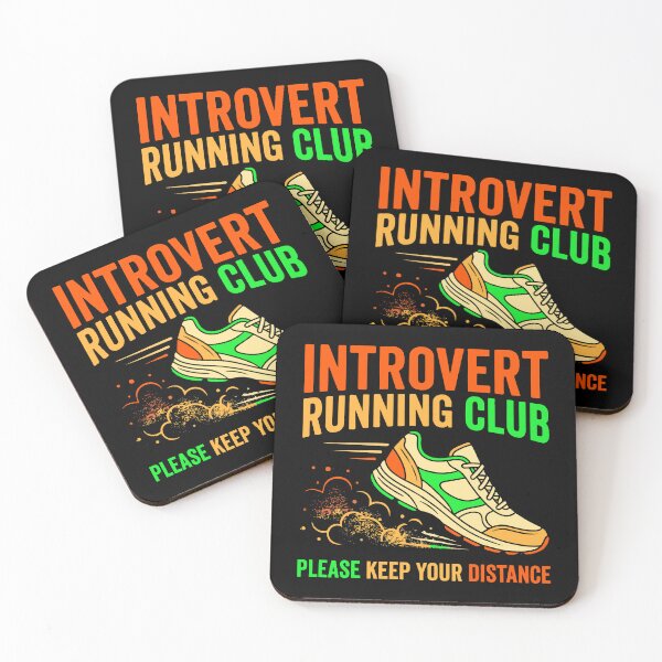 Item preview, Introvert Running Club Please Keep Distance Funny Runner Gift designed and sold by ShetuAhsan.