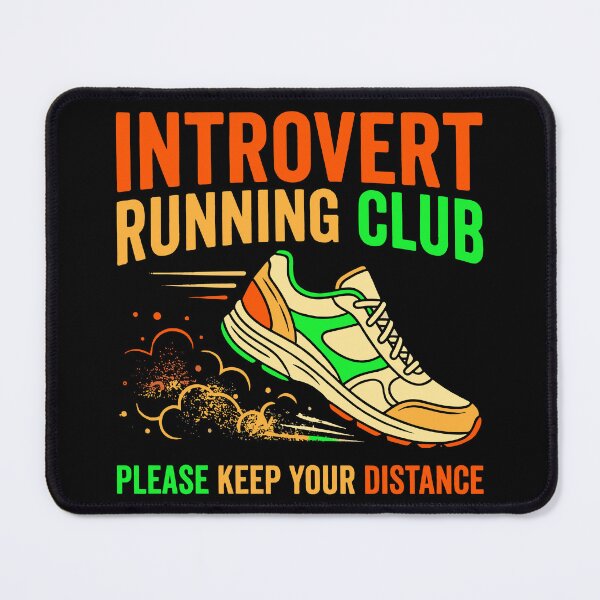 Item preview, Introvert Running Club Please Keep Distance Funny Runner Gift designed and sold by ShetuAhsan.