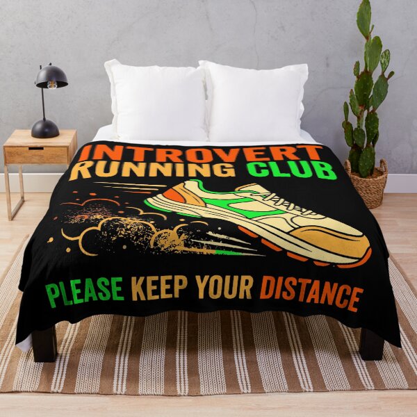 Item preview, Introvert Running Club Please Keep Distance Funny Runner Gift designed and sold by ShetuAhsan.