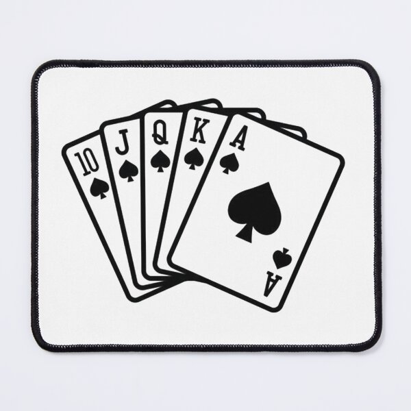 Item preview, Royal Flush Poker Vintage: Ace of Spades Casino Silhouette and All In Gambling Quotes Poster designed and sold by benja-08.