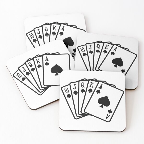 Item preview, Royal Flush Poker Vintage: Ace of Spades Casino Silhouette and All In Gambling Quotes Poster designed and sold by benja-08.