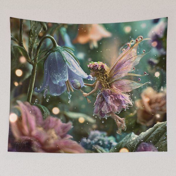 Item preview, Fairy Gathering Morning Dew Magic designed and sold by Storybook Botanica.