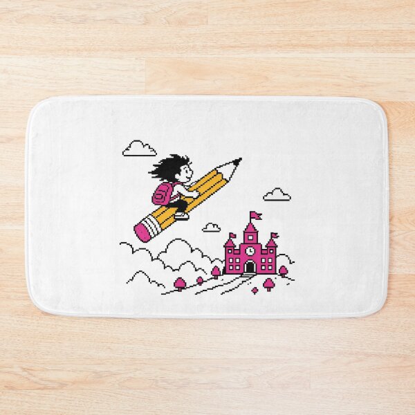 Item preview, Flying Pencil Back To School Pixel Art Student designed and sold by chattsuede.
