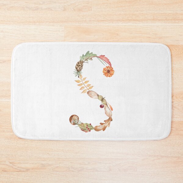 Item preview, Autumn Botanical Letter S designed and sold by Flowersforbear.