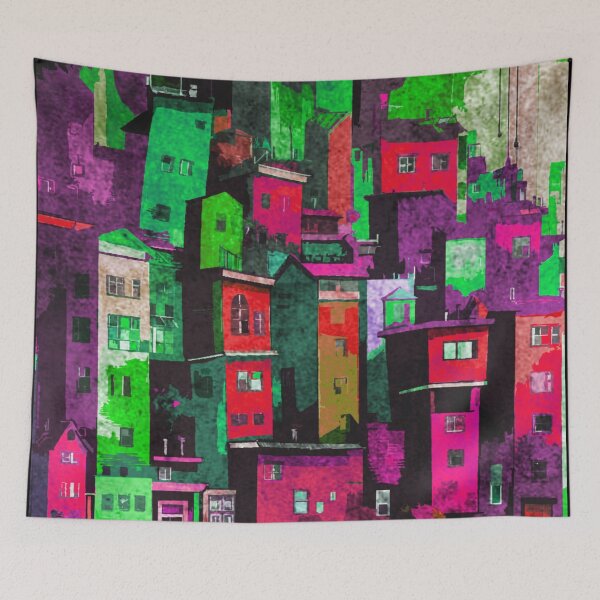 Item preview, Abstract city designed and sold by kinpirks.