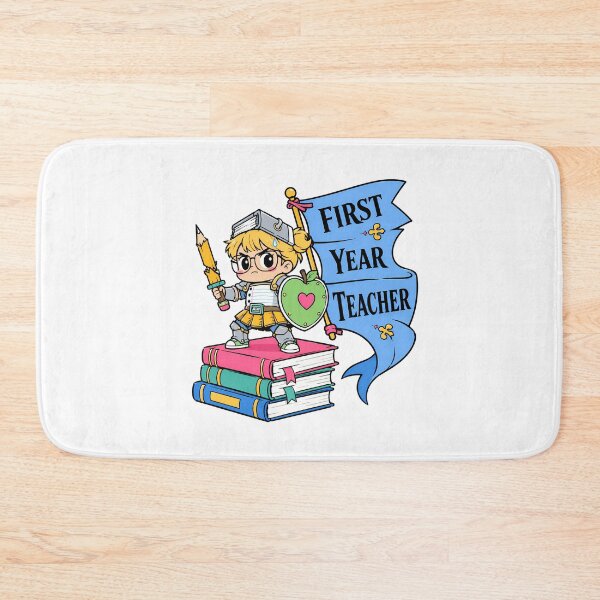 Item preview, First Year Teacher Knight Cute Chibi Back to School designed and sold by chattsuede.